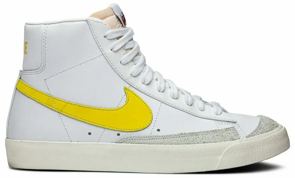 NIKE Blazer Mid '77 Vintage Opti Yellow Men's Size 4 Women's 5.5 BQ6806-101